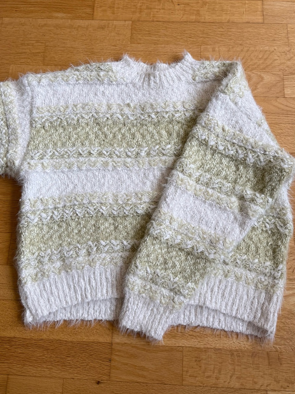 Fluffy knitted sweater